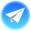 Telegram 官方 Logo - 一个蓝色的纸飞机图标