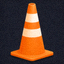 VLC 媒体播放器官方 Logo - 一个橙色的圆锥形交通筒图标