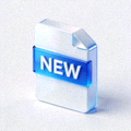 最新版软件图标 - 一个带有“NEW”标签的软件盒子